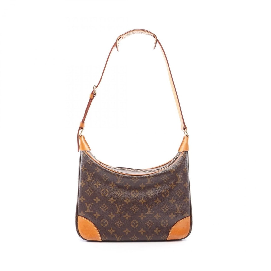 Louis Vuitton Boulogne PM Monogram Shoulder Bag/Handbag, Coated Canvas and Leather, Women's, Brown,: --- Catalog ---Category: SizeSize (HxWxD): 19cm x 30cm x 9cm / 7.48'' x 11.81'' x 3.54''Category: DesignType: Handbag, Shoulder bagColor: BrownGender: WomenMaterial: Coated canvas , Leather Category: 