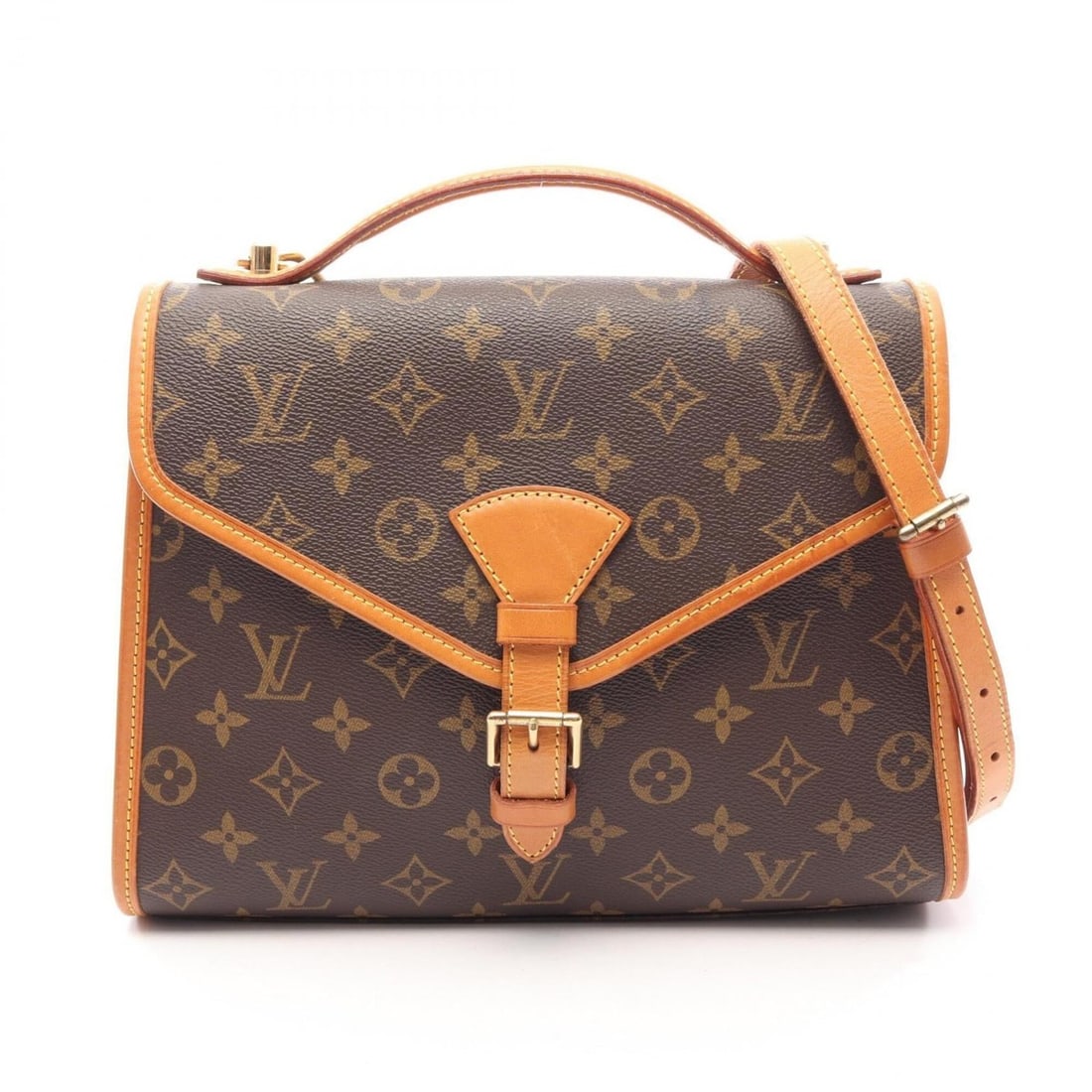 Louis Vuitton Bel Air Monogram 2-Way Handbag, Coated Canvas Leather, Women's, Brown, M51122: --- Catalog ---Category: SizeSize (HxWxD): 20cm x 28cm x 10cm / 7.87'' x 11.02'' x 3.93''Category: DesignType: HandbagColor: BrownGender: WomenMaterial: PVC , Leather Category: GeneralMPN: M51122Brand