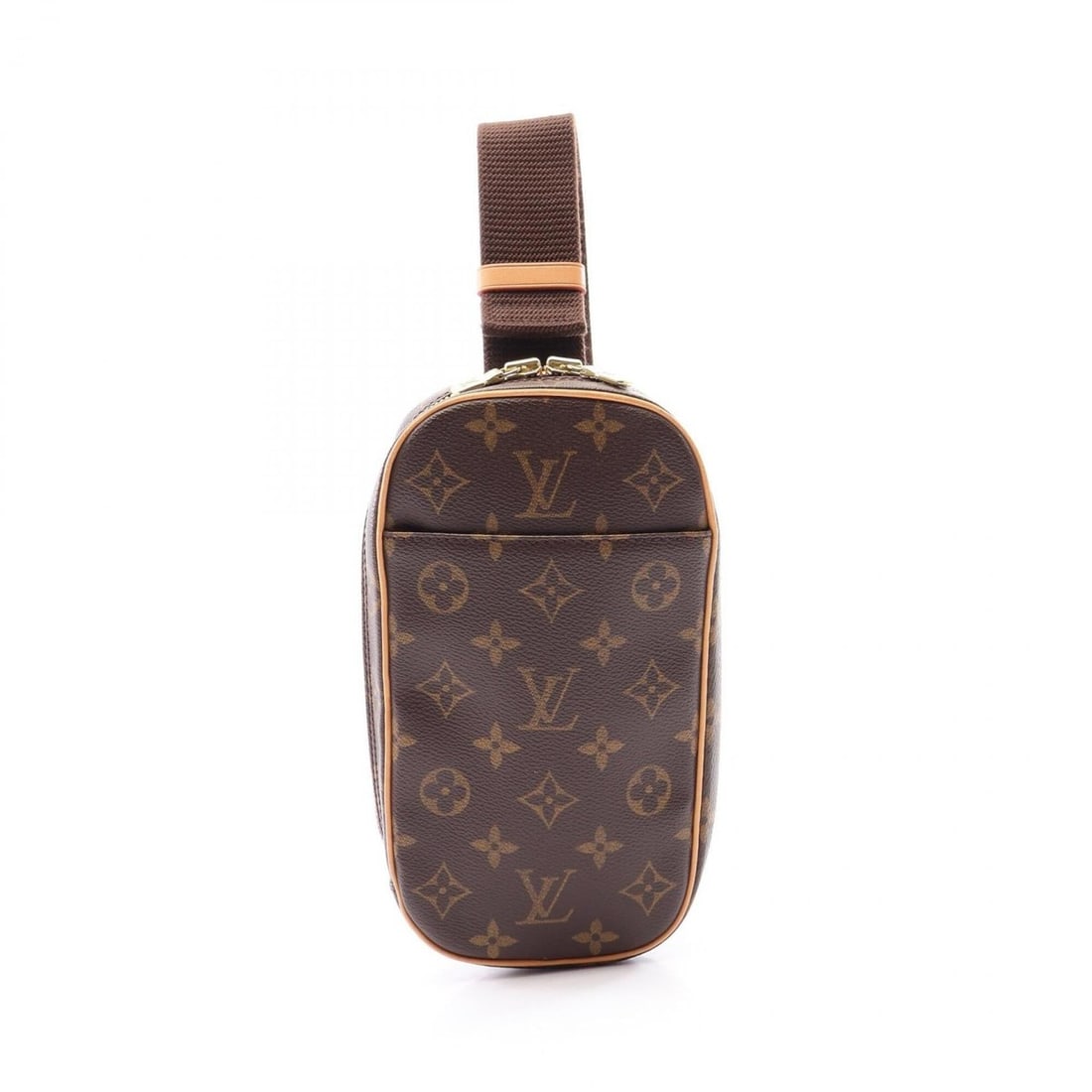 Louis Vuitton Pochette Gange Waist Bag, Body Handbag, Coated Canvas, Leather, Monogram,: --- Catalog ---Category: SizeSize (HxWxD): 22cm x 12cm x 5cm / 8.66'' x 4.72'' x 1.96''Category: DesignType: Fanny pack, HandbagColor: Brown, MonogramGender: Men,WomenMaterial: Coated canvas Category: