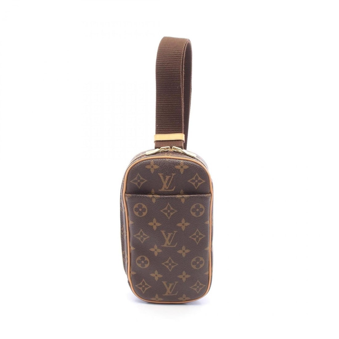 Louis Vuitton Pochette Gange Waist Bag, Body Handbag, Coated Canvas, Leather, Monogram,: --- Catalog ---Category: SizeSize (HxWxD): 22cm x 12cm x 5cm / 8.66'' x 4.72'' x 1.96''Category: DesignType: Fanny pack, HandbagColor: Brown, MonogramGender: Men,WomenMaterial: Coated canvas , Leather