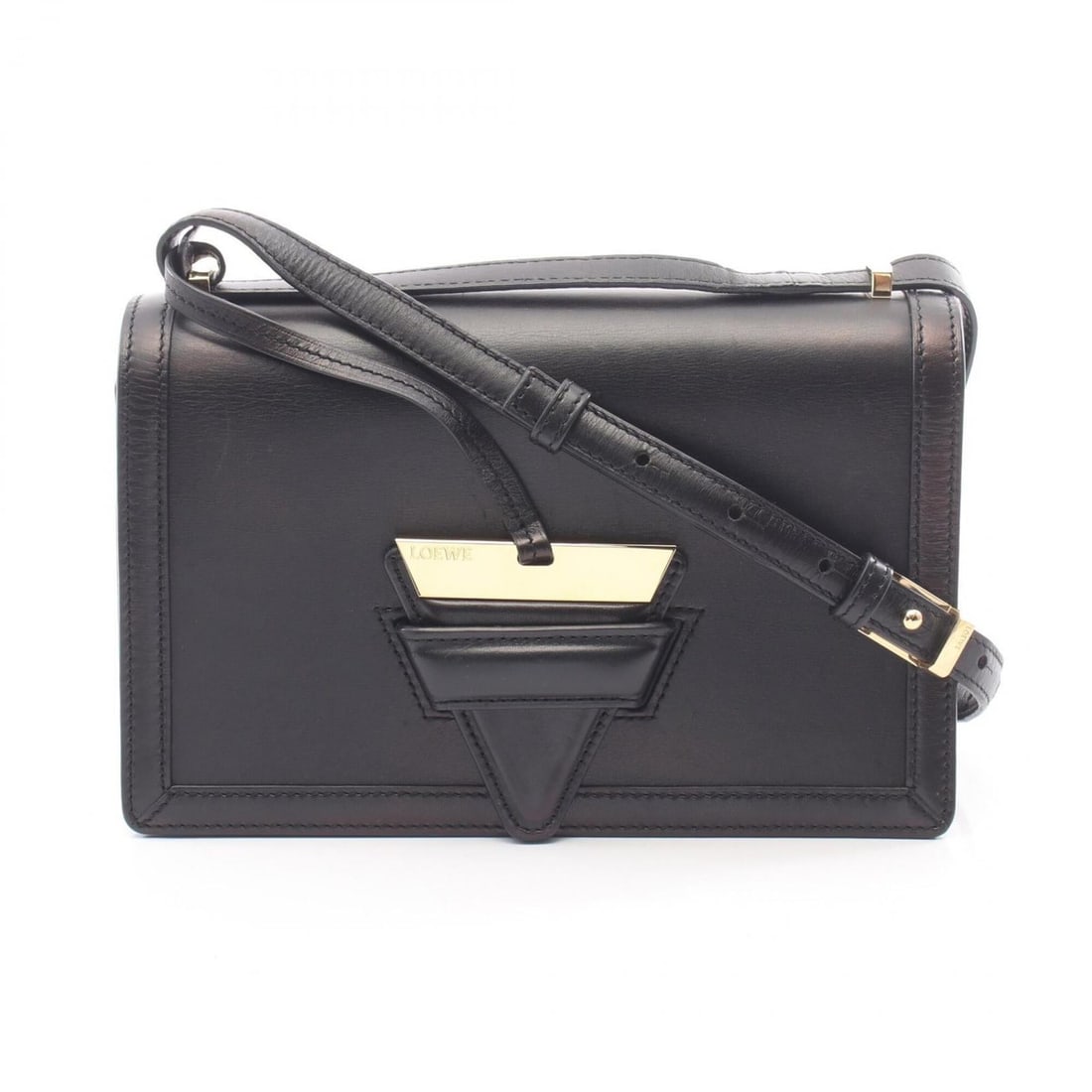 Loewe Barcelona Shoulder Bag/Handbag, Leather, Women's, Black: --- Catalog ---Category: SizeSize (HxWxD): 16cm x 24cm x 9cm / 6.29'' x 9.44'' x 3.54''Category: DesignType: Handbag, Shoulder bagColor: BlackGender: WomenMaterial: Leather Category: GeneralBrand: Loe