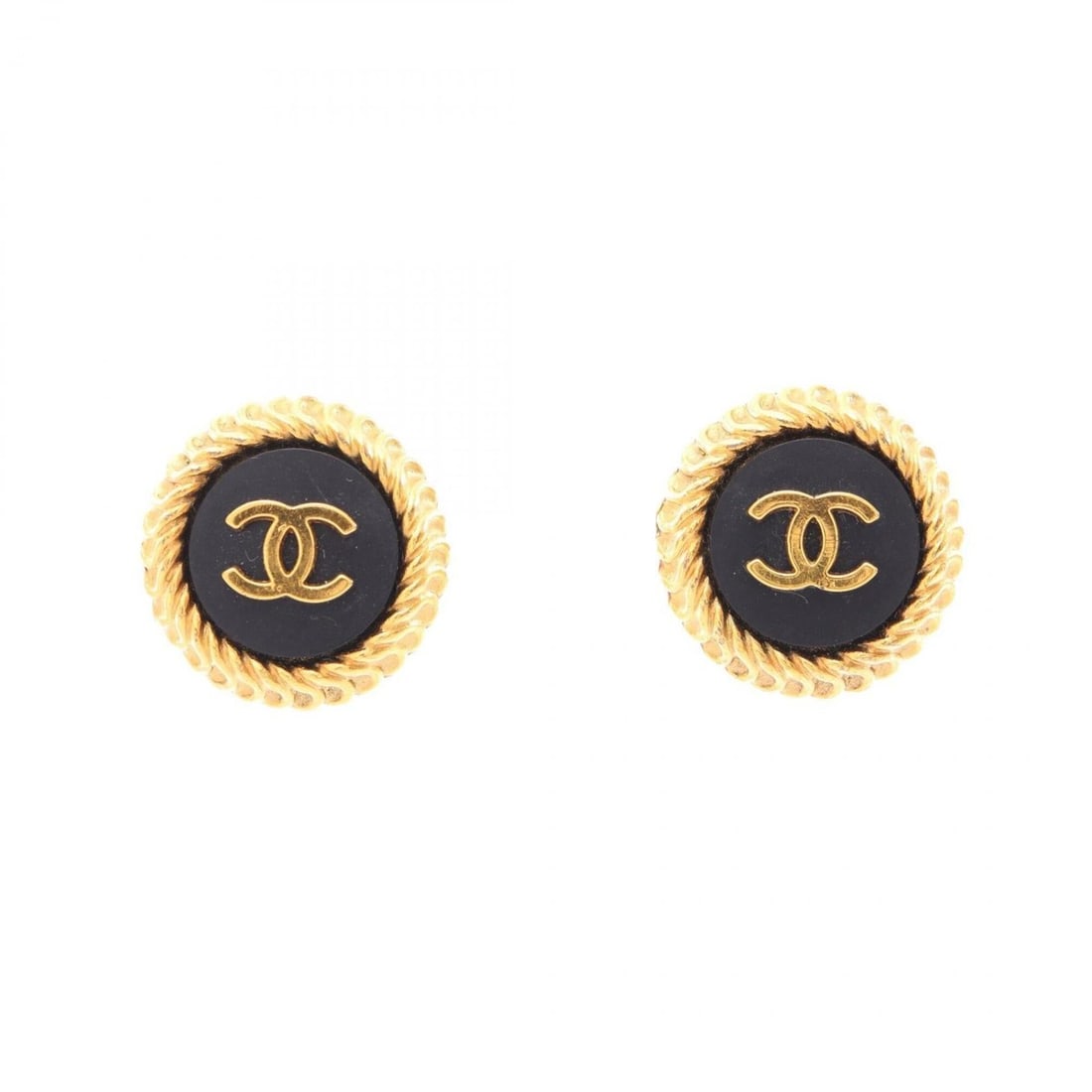 Chanel Coco Mark Round Earrings 95P Jewelry GP (Gold Plated) Women's Gold/Black: --- Catalog ---Category: SizeSize (HxWxD): 22.00mm x 22.00mm / 0.87'' x 0.87''Category: DesignType: Clip earringsColor: Black, GoldGender: WomenMaterial: Gold platingCategory: GeneralMPN: 95PBrand: Ch