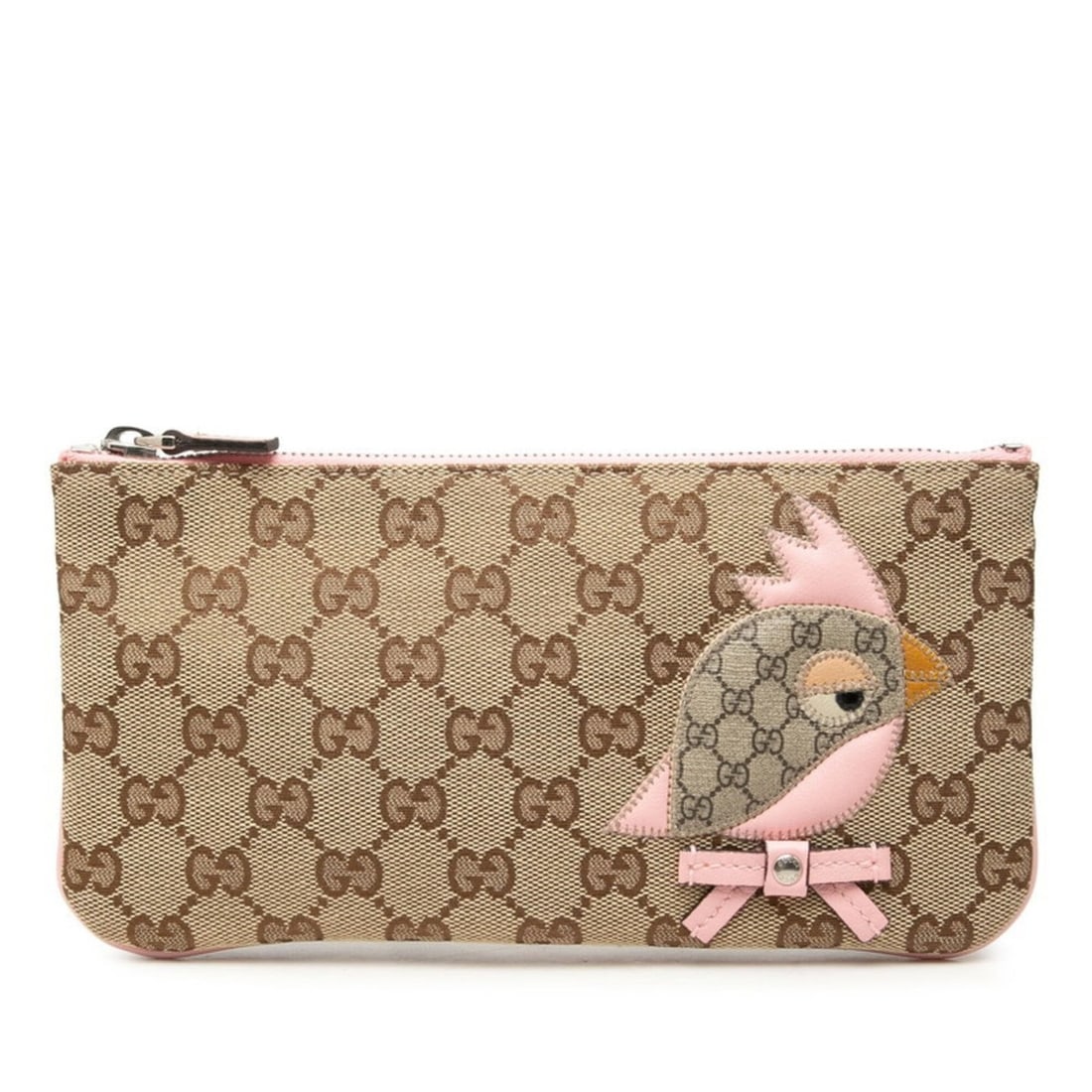 Gucci GG Canvas ZOO Parrot Handbag Pouch 284699 Beige Pink Leather Women's GUCCI: --- Catalog ---Category: SizeSize (HxWxD): 11cm x 22cm x 2cm / 4.33'' x 8.66'' x 0.78''Category: DesignType: PouchColor: Beige, PinkGender: WomenMaterial: Canvas , Leather , PVC Category: GeneralBrand