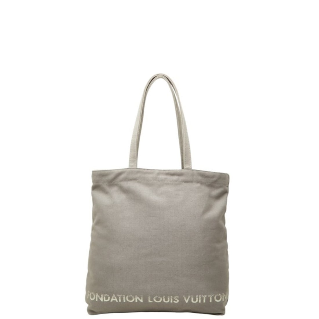 Louis Vuitton Fondation Tote Bag Shoulder Paris Limited Edition Gray Cotton Canvas Women's LOUIS: --- Catalog ---Category: SizeSize (HxWxD): 36cm x 35cm x 9cm / 14.17'' x 13.77'' x 3.54''Category: DesignType: Shoulder bag, Tote bagColor: GrayGender: WomenMaterial: Cotton canvas Category: GeneralBr