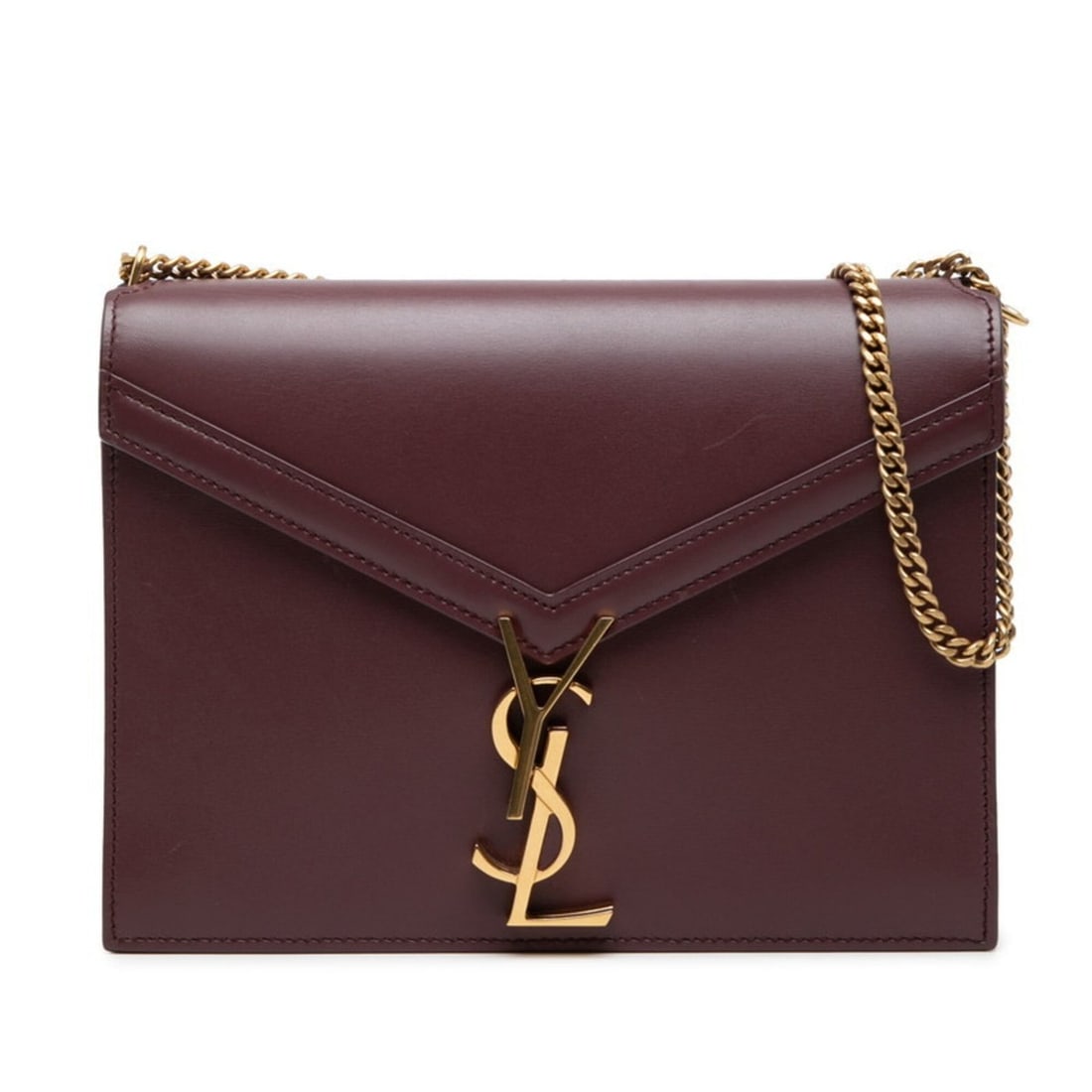 Saint Laurent Cassandra YSL Logo Chain Shoulder Bag 532750 Bordeaux Leather Women's SAINT LAURENT: --- Catalog ---Category: SizeSize (HxWxD): 16cm x 22cm x 6cm / 6.29'' x 8.66'' x 2.36''Category: DesignType: Shoulder bagColor: BordeauxGender: WomenMaterial: Leather Category: GeneralBrand: Saint Lau