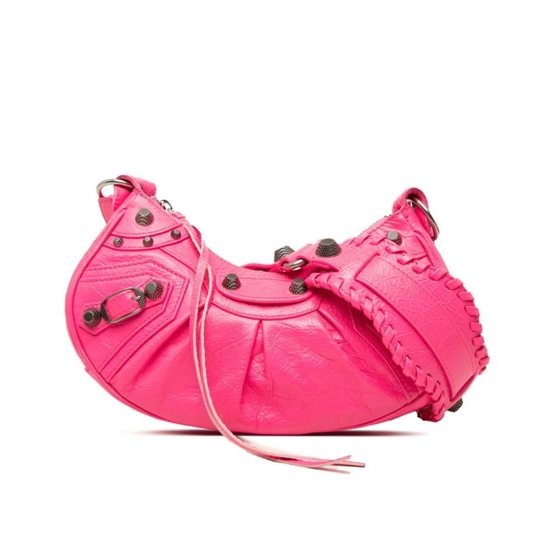 Balenciaga Le Cagole XS Crossbody Shoulder Bag 671309 Pink Leather Women's BALENCIAGA: --- Catalog ---Category: SizeSize (HxWxD): 12cm x 25cm x 5cm / 4.72'' x 9.84'' x 1.96''Category: DesignType: Shoulder bagColor: PinkGender: WomenMaterial: Leather Category: GeneralBrand: Balenciaga---