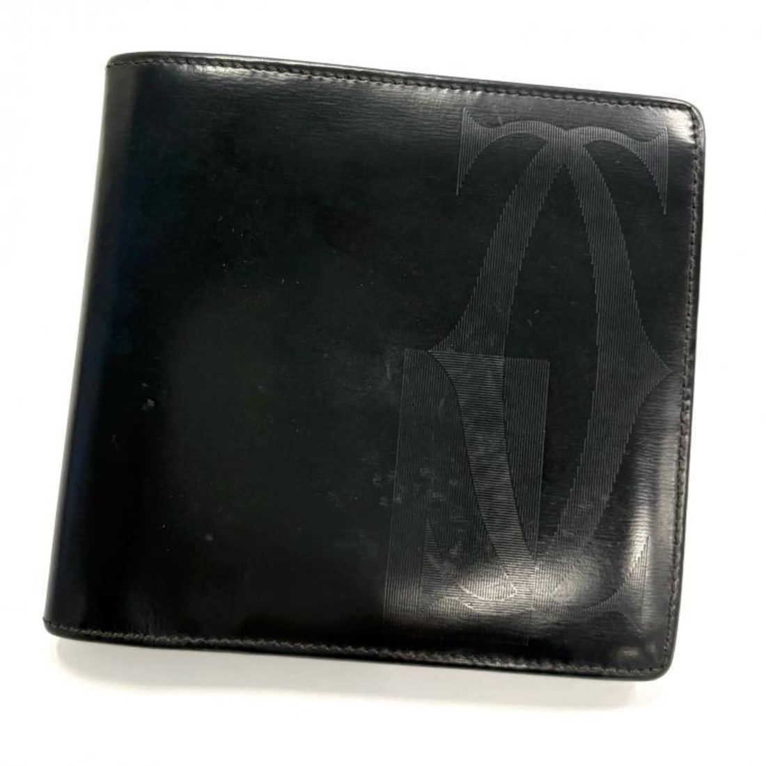 Cartier Leather Pasha de Bifold Wallet, Black, 2C Logo, Men's, CARTIER: --- Catalog ---Category: SizeSize (HxWxD): 10.5cm x 11cm x 1.5cm / 4.13'' x 4.33'' x 0.59''Category: DesignType: Wallet (bi-fold)Color: BlackGender: MenMaterial: Leather Category: GeneralBrand: Cartie