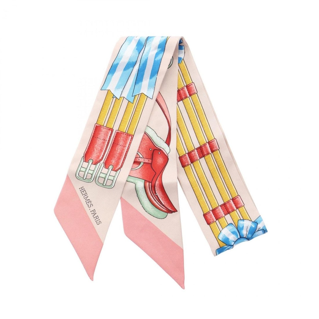 Hermes Twilly Jumping Ribbon Scarf Muffler Silk Women's Beige Multicolor: --- Catalog ---Category: SizeSize (LxW): 85cm x 5cm / 33.46'' x 1.96''Category: DesignType: ScarfColor: Beige, Multi-colorGender: WomenMaterial: Silk Category: GeneralBrand: Hermes--- Item List ---Sec