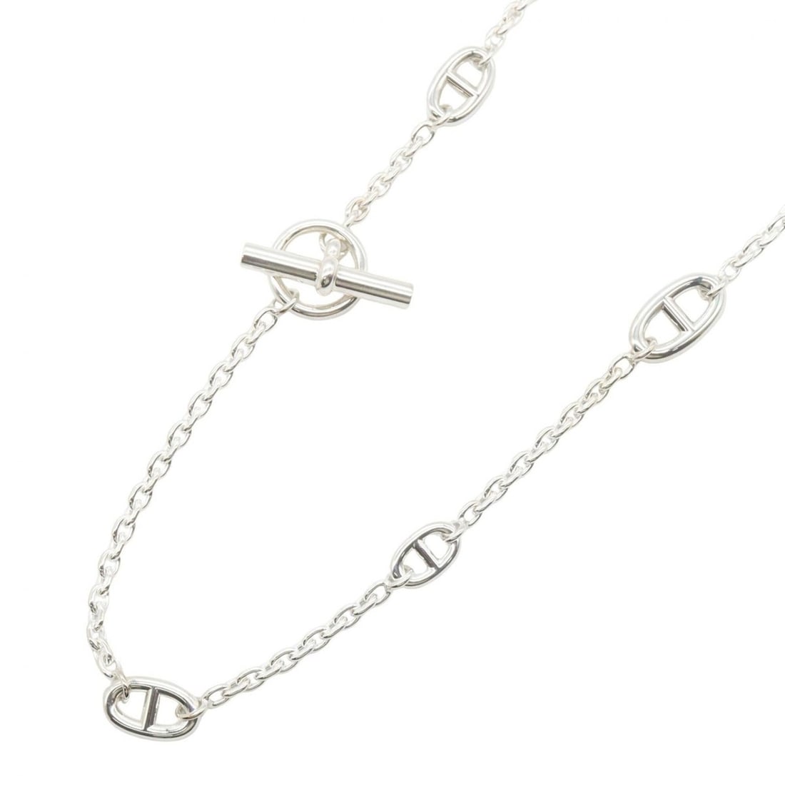 Hermes Chaine d'Ancre Farandole Necklace, Sterling Silver 925, Women's Jewelry, Tone: --- Catalog ---Category: SizeNeck Circumference: 78 cm / 30.7''Category: DesignColor: SilverGender: WomenMaterial: Silver 925Necklace Type: NecklaceCategory: GeneralBrand: Hermes--- Item List ---Secti