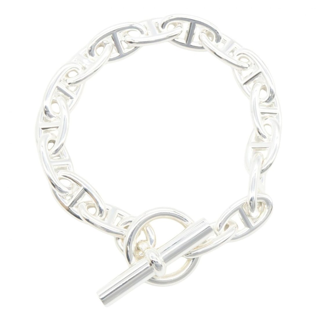 Hermes Chaine d'Ancre GM 16-link bracelet, sterling silver (925), men's and women's, tone. (1 of 9)