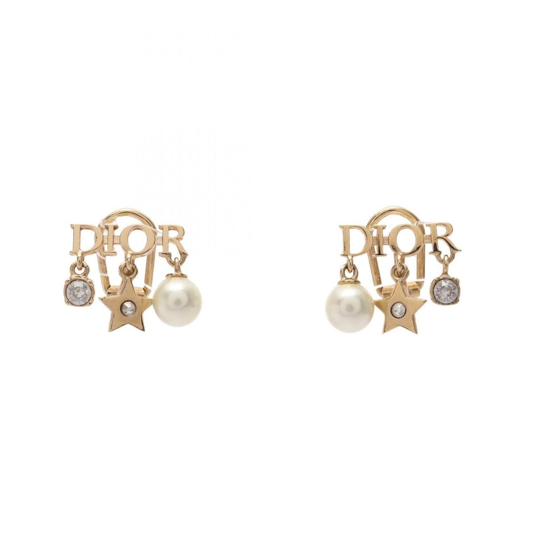 Christian Dior Dior DIO(R)EVOLUTION Earrings, Gold Plated (GP), Faux Pearl, Rhinestone, Women's,: --- Catalog ---Category: SizeSize (HxWxD): 15.00mm x 14.00mm / 0.59'' x 0.55''Category: DesignType: Clip earringsColor: Clear, Gold, WhiteStone: RhinestoneFinish: Gold platedGender: WomenCategory: Gen