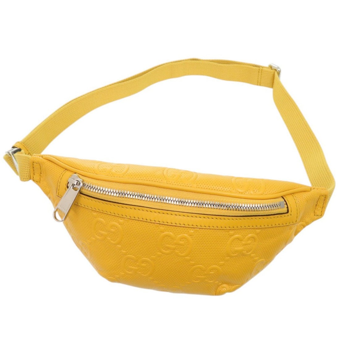 Gucci 658582 GG Embossed Leather Yellow Bag Body Waist 0636GUCCI: --- Catalog ---Category: SizeSize (HxWxD): 13cm x 26cm x 4cm / 5.11'' x 10.23'' x 1.57''Category: DesignType: Sling bagColor: YellowGender: WomenMaterial: Leather Category: GeneralMPN: 658582Brand: Gu