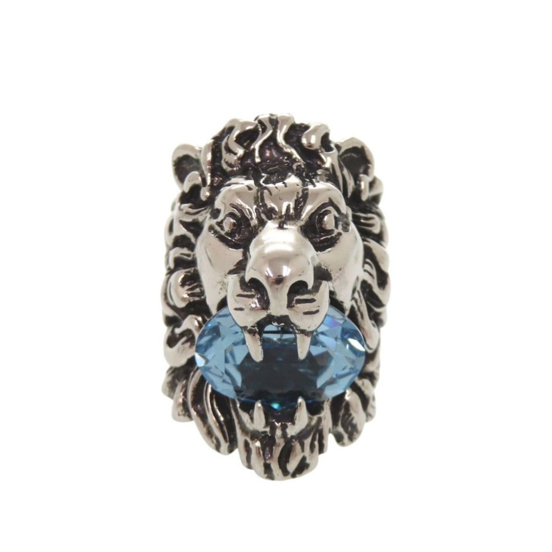 Gucci Lion Head Metal Stone Ring #10 (approx.) Silver 0362GUCCI: --- Catalog ---Category: SizeJP Size: 10US Size: 5.5Category: DesignType: Band ringColor: SilverGender: Men,WomenMaterial: MetalCategory: GeneralBrand: GucciCountry of Origin: Italy--- Item List ---Se