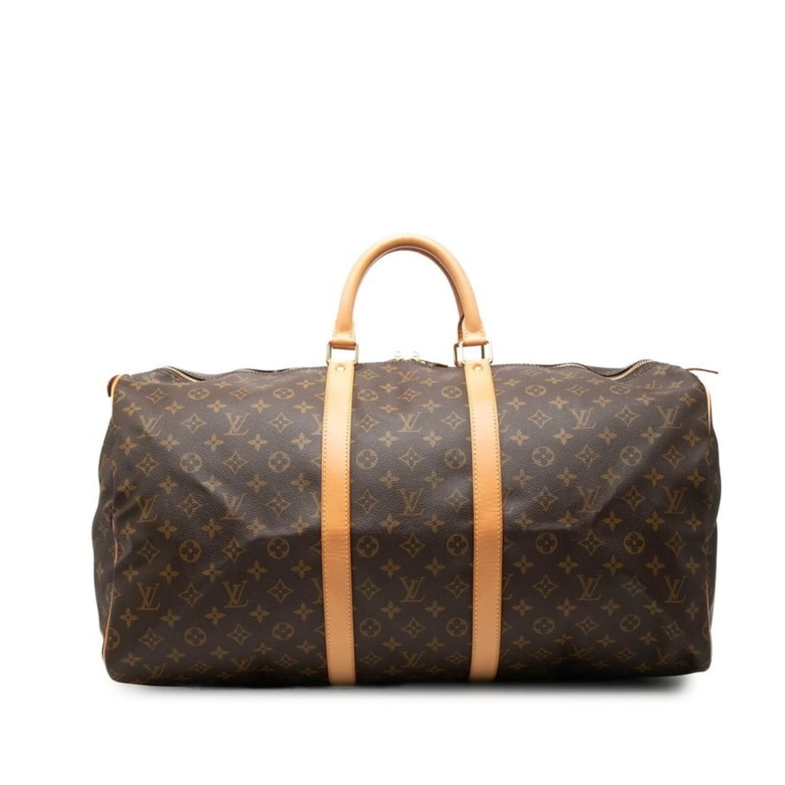 Louis Vuitton Monogram Keepall 55 Boston Bag Travel M41424 Brown Leather Women's LOUIS VUITTON: --- Catalog ---Category: SizeSize (HxWxD): 27cm x 55cm x 23.5cm / 10.62'' x 21.65'' x 9.25''Category: DesignType: Boston bagColor: Brown, MonogramGender: WomenMaterial: Monogram Category: GeneralMPN: 