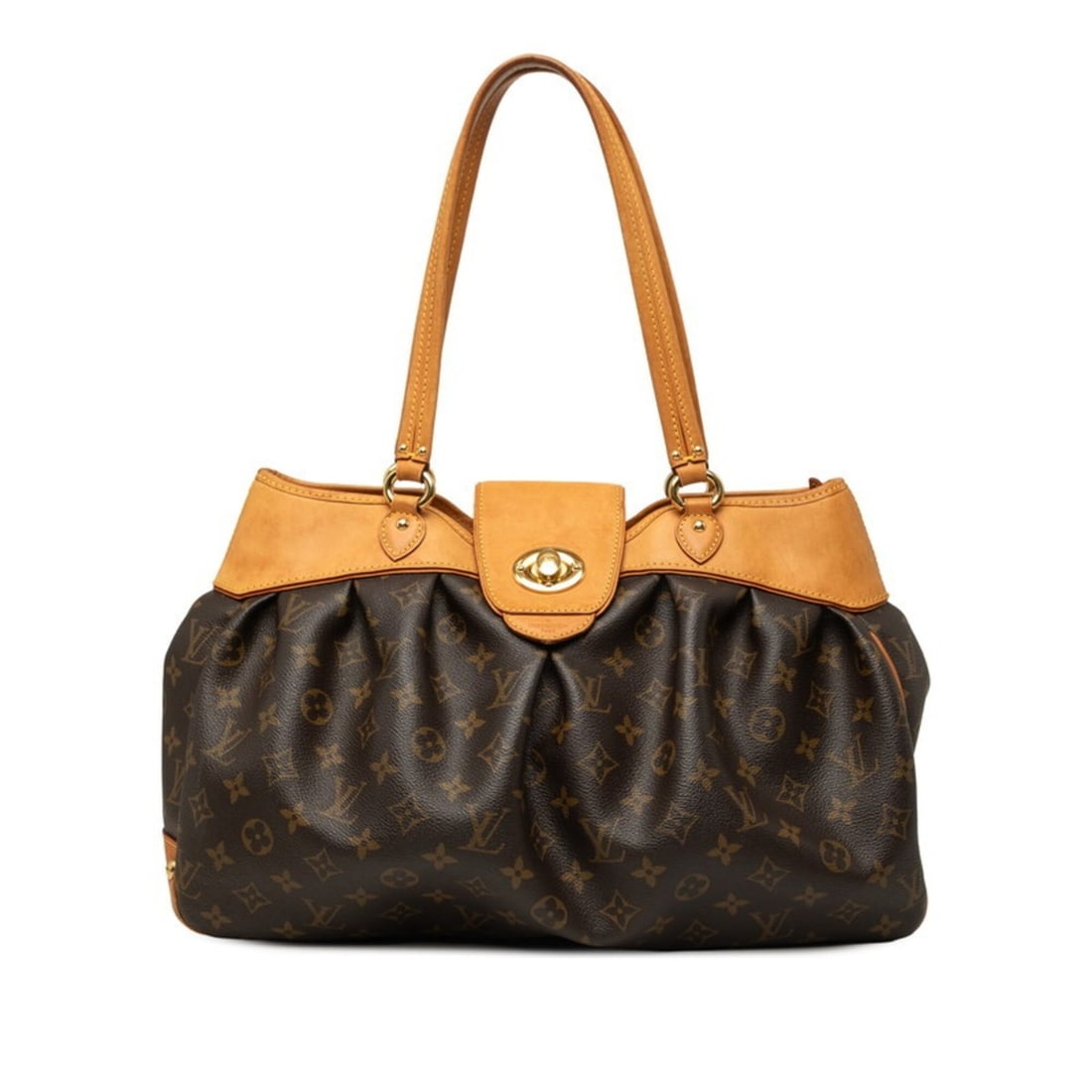 Louis Vuitton Monogram Boetie MM Handbag Tote Bag M45714 Brown Leather Women's LOUIS VUITTON: --- Catalog ---Category: SizeSize (HxWxD): 27cm x 40cm x 12.5cm / 10.62'' x 15.74'' x 4.92''Category: DesignType: Handbag, Tote bagColor: BrownGender: WomenMaterial: PVC , Leather Category: GeneralMPN