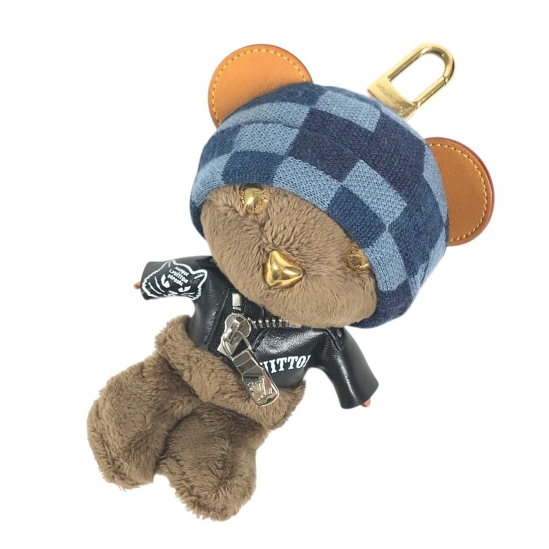 LOUIS VUITTON M03206 Damier Accessory Bag Charm - LV Louis Bear Keychain Knitted Fur Leather Men's: --- Catalog ---Category: DesignType: KeyringColor: BlackGender: Men,WomenMaterial: Fur, LeatherCategory: GeneralMPN: M03206Brand: Louis VuittonCountry of Origin: Italy--- Item List ---Section: Conditi