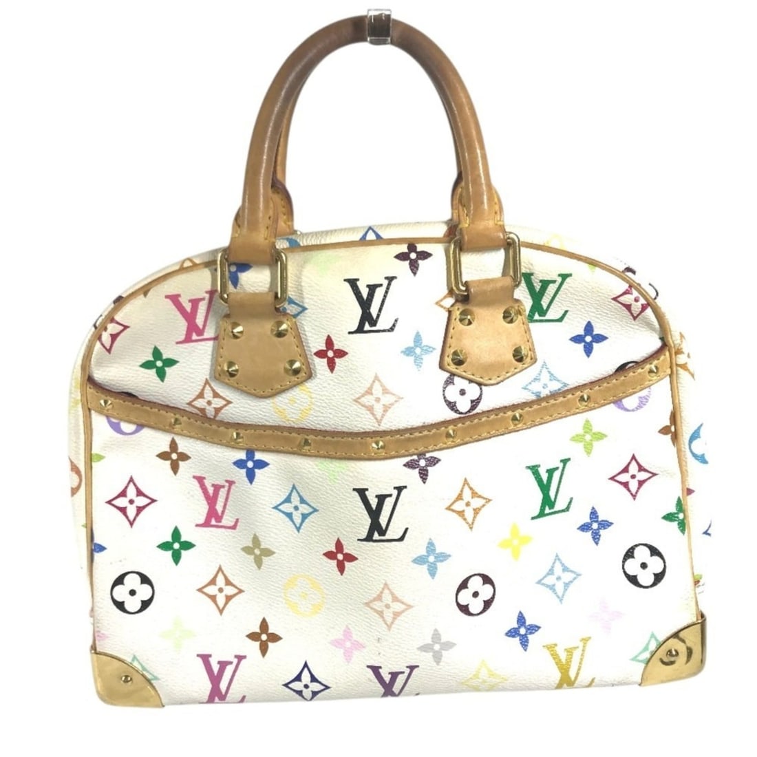 LOUIS VUITTON M92663 Monogram Multicolor Trouville Bag Mini Boston Handbag Canvas Women's White: --- Catalog ---Category: SizeSize (HxWxD): 20cm x 28cm x 10.5cm / 7.87'' x 11.02'' x 4.13''Category: DesignType: Boston bag, HandbagColor: WhiteGender: WomenMaterial: Monogram Multicolore Category: Ge