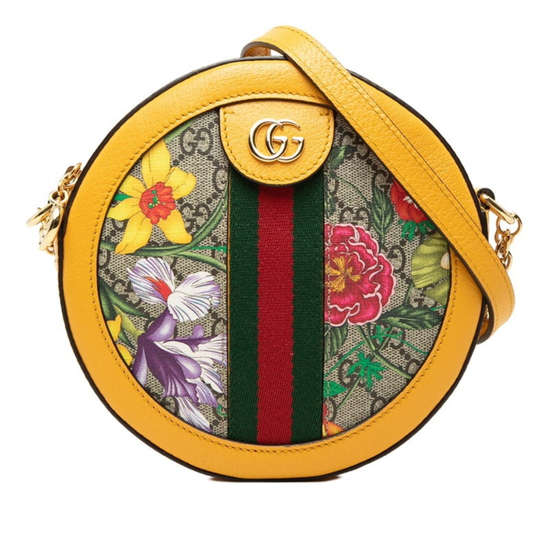 Gucci GG Supreme Flora Crossbody Chain Shoulder Bag 550618 Beige Yellow Leather Women's GUCCI: --- Catalog ---Category: SizeSize (HxWxD): 18.5cm x 18.5cm x 4.5cm / 7.28'' x 7.28'' x 1.77''Category: DesignType: Shoulder bagColor: Beige, YellowGender: WomenMaterial: GG Supreme Category: GeneralMP