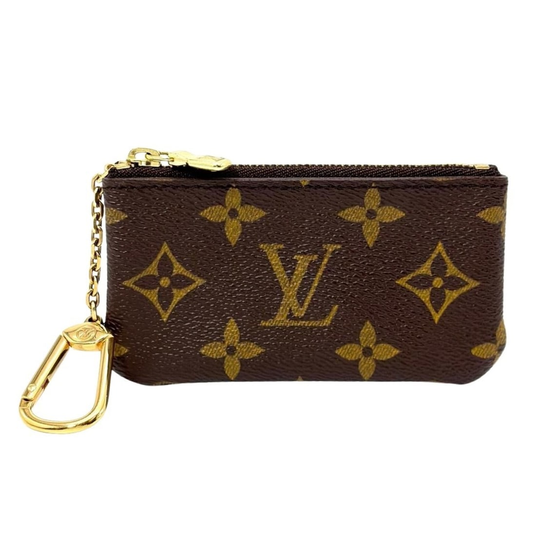 Louis Vuitton Pochette Clé Wallet/Coin Case, Monogram Canvas, M62650 Brown, CA0342, Women's: --- Catalog ---Category: SizeSize (HxWxD): 6cm x 11.5cm / 2.36'' x 4.52''Category: DesignColor: BrownGender: WomenMaterial: Monogram , Canvas Category: GeneralMPN: M62650Brand: Louis VuittonCountry of