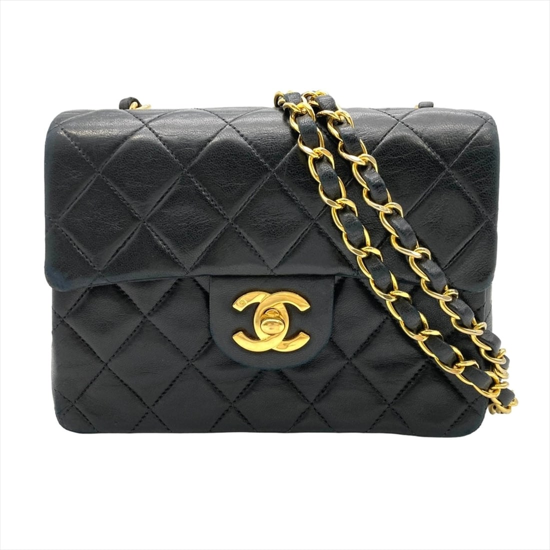 Chanel Mini Matelasse 17 Chain Shoulder Bag, Lambskin, Black, Gold Hardware, Single Flap, 7-digit: --- Catalog ---Category: SizeSize (HxWxD): 13cm x 17.5cm x 6.5cm / 5.11'' x 6.88'' x 2.55''Category: DesignType: Shoulder bagColor: BlackGender: WomenMaterial: Leather Category: GeneralBrand: Chanel--