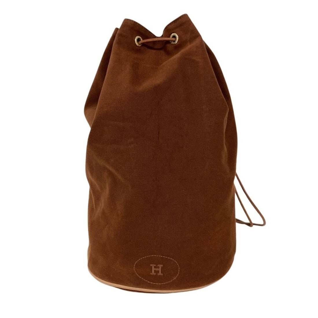 Hermes Polochon Mimil GM Shoulder Bag, Cotton, Brown, Gold Hardware, Men's & Women's: --- Catalog ---Category: SizeSize (HxWxD): 38cm x 24cm x 22cm / 14.96'' x 9.44'' x 8.66''Category: DesignType: Shoulder bagColor: BrownGender: Men,WomenMaterial: Cotton Category: GeneralBrand: HermesC