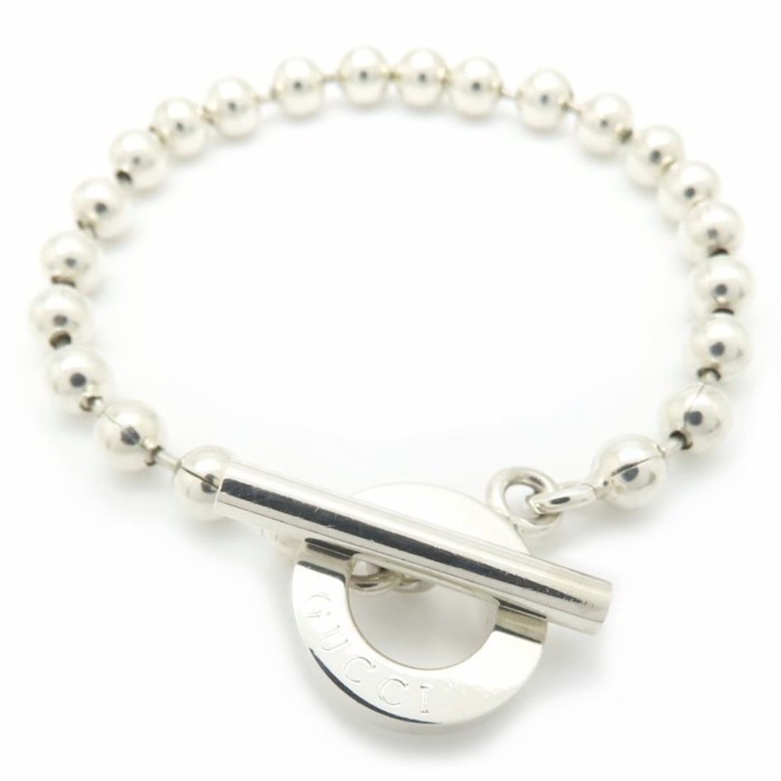 GUCCI Ball Chain Bracelet, SV925, Men's, 295882: --- Catalog ---Category: SizeLength: 17cm / 6.69''Category: DesignType: Charm braceletGender: Men,WomenMaterial: Silver 925Category: GeneralBrand: Gucci--- Item List ---Section: ConditionRanking: Rank