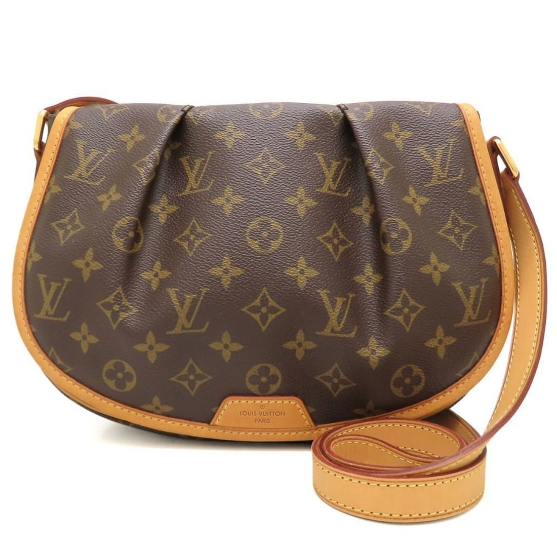 LOUIS VUITTON Monogram Menilmontant PM M40474 Shoulder Bag Brown Women's 353524 (1 of 20)
