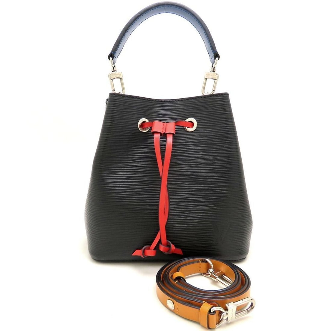 LOUIS VUITTON Epi Neo Noe BB M52853 Shoulder Bag, Noir Saffron, Women's 353519: --- Catalog ---Category: SizeSize (HxWxD): 20.5cm x 20cm x 13cm / 8.07'' x 7.87'' x 5.11''Category: DesignType: Shoulder bagColor: Noir, SaffronGender: WomenMaterial: Epi leather Category: GeneralMPN: