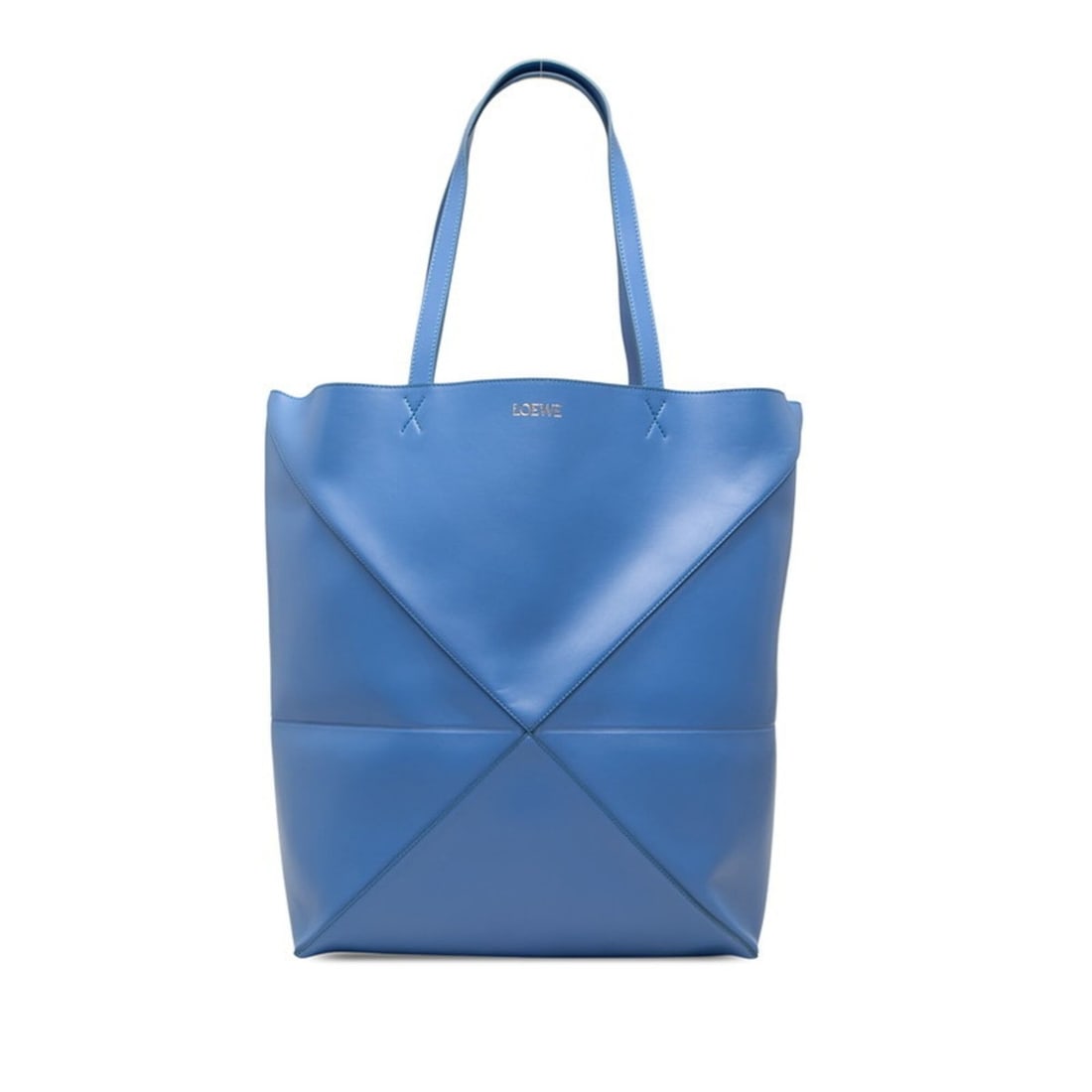 Loewe Puzzlefold Tote Horizontal Large Bag Handbag Blue Leather Women's LOEWE: --- Catalog ---Category: SizeSize (HxWxD): 39cm x 32cm x 17.5cm / 15.35'' x 12.59'' x 6.88''Category: DesignType: Handbag, Tote bagColor: BlueGender: WomenMaterial: Leather Category: GeneralBrand: Loe