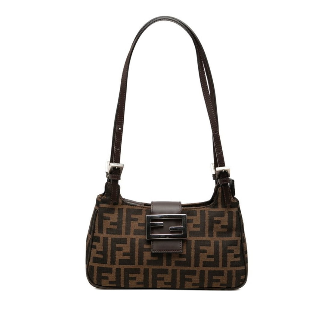 Fendi Zucca Handbag One-Shoulder Bag Brown Black Canvas Leather Women's FENDI: --- Catalog ---Category: SizeSize (HxWxD): 12cm x 23.5cm x 5.5cm / 4.72'' x 9.25'' x 2.16''Category: DesignType: Handbag, Shoulder bagColor: Black, BrownGender: WomenMaterial: Canvas , Leather Categor