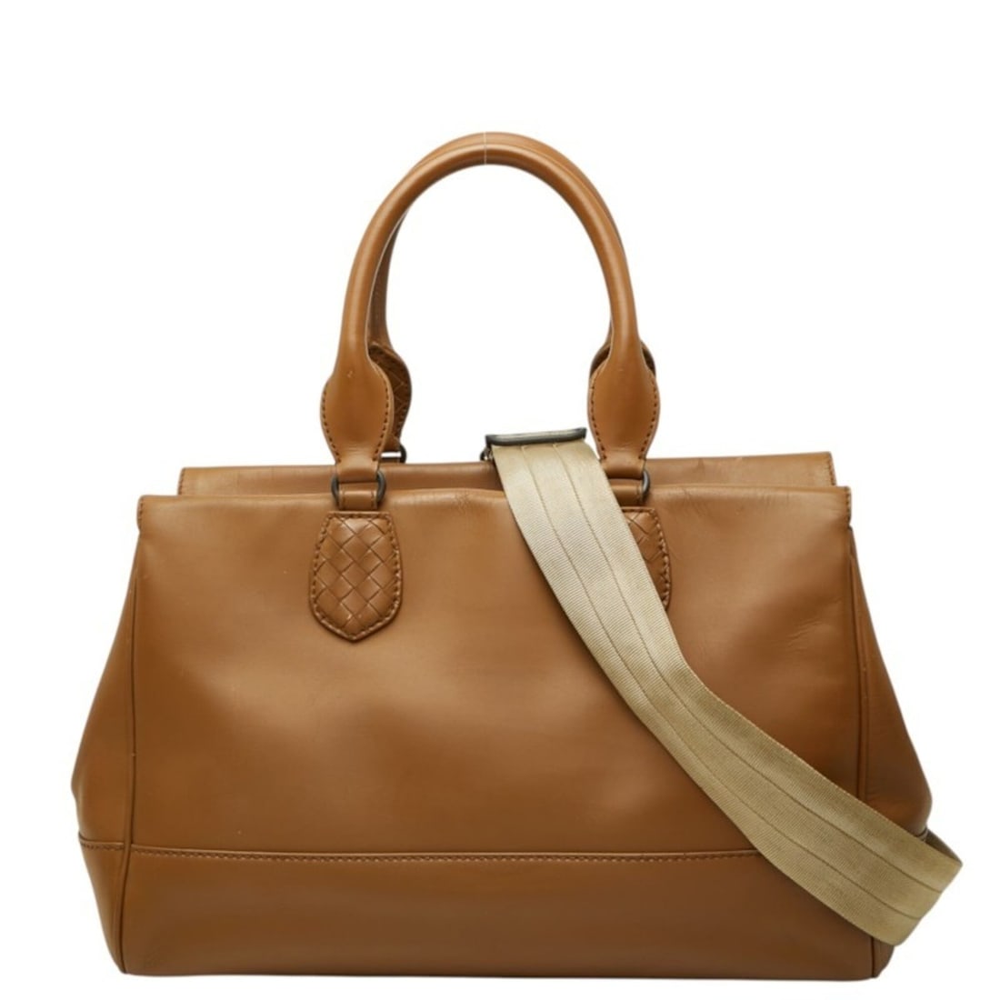 Bottega Veneta Intrecciato Handbag Shoulder Bag 2-Way Brown Leather Women's BOTTEGAVENETA (1 of 11)