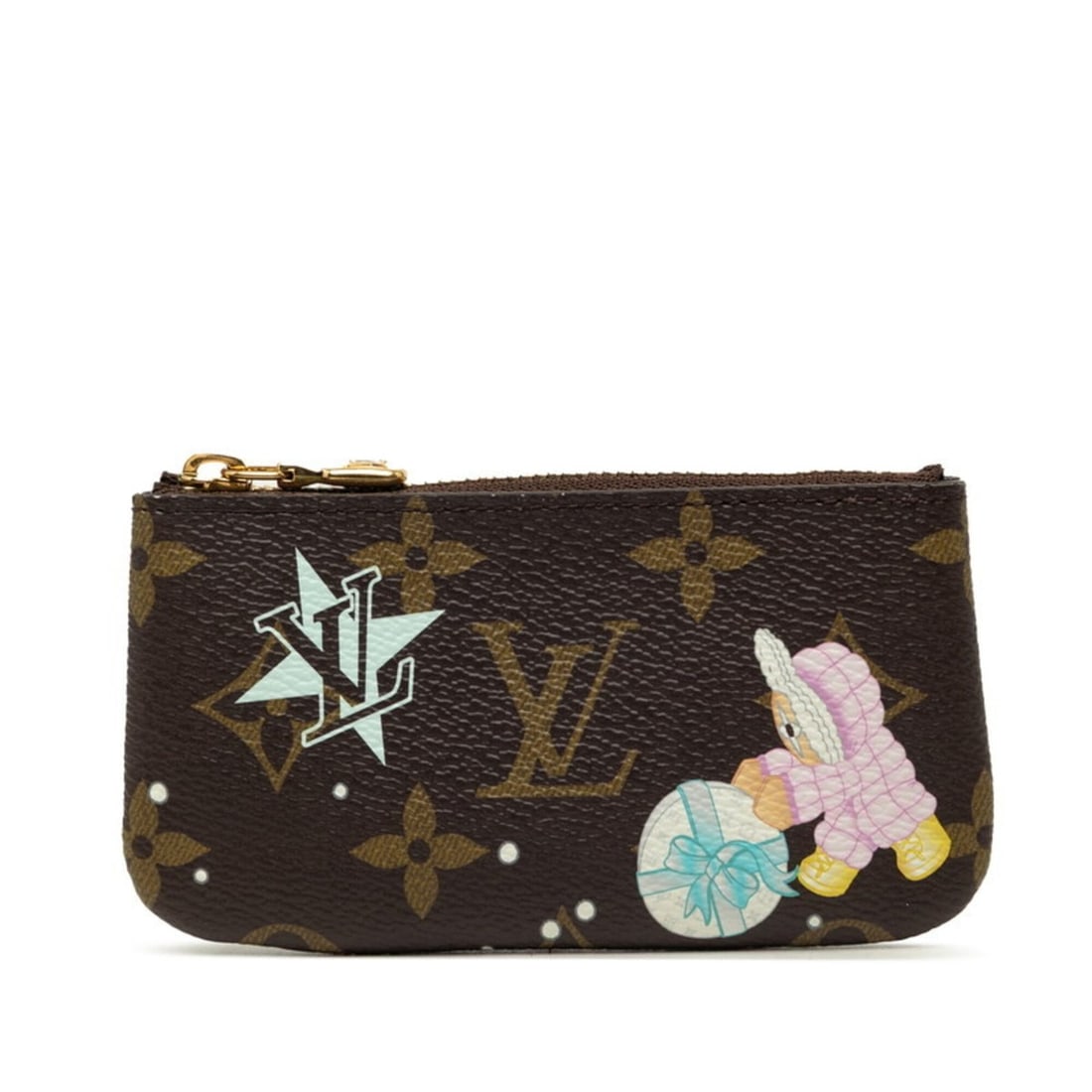 Louis Vuitton Monogram Vivienne Pochette Clé Wallet/Coin Purse/Key Case M12229 Azur Frost Brown: --- Catalog ---Category: SizeSize (HxWxD): 6.5cm x 12cm x 1cm / 2.55'' x 4.72'' x 0.39''Category: DesignType: Coin purse/coin caseColor: Azur, BrownGender: WomenMaterial: PVC , Leather Category: Gener