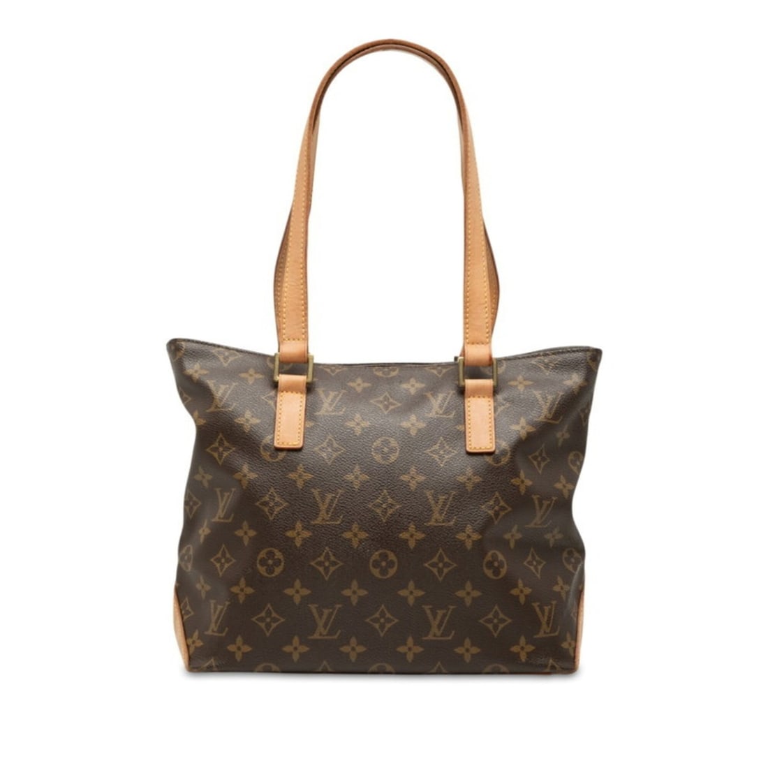 Louis Vuitton Monogram Cabas Piano Tote Bag Shoulder M51148 Brown Leather Women's LOUIS VUITTON (1 of 10)