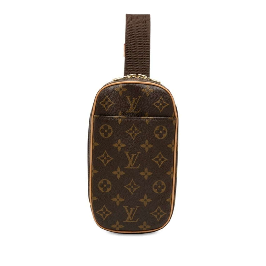 Louis Vuitton Monogram Pochette Gange Body Bag Shoulder M51870 Brown Leather Men's LOUIS VUITTON: --- Catalog ---Category: SizeSize (HxWxD): 22cm x 12.5cm x 4.5cm / 8.66'' x 4.92'' x 1.77''Category: DesignType: Shoulder bag, Sling bagColor: Brown, MonogramGender: MenMaterial: PVC , Leather Categor