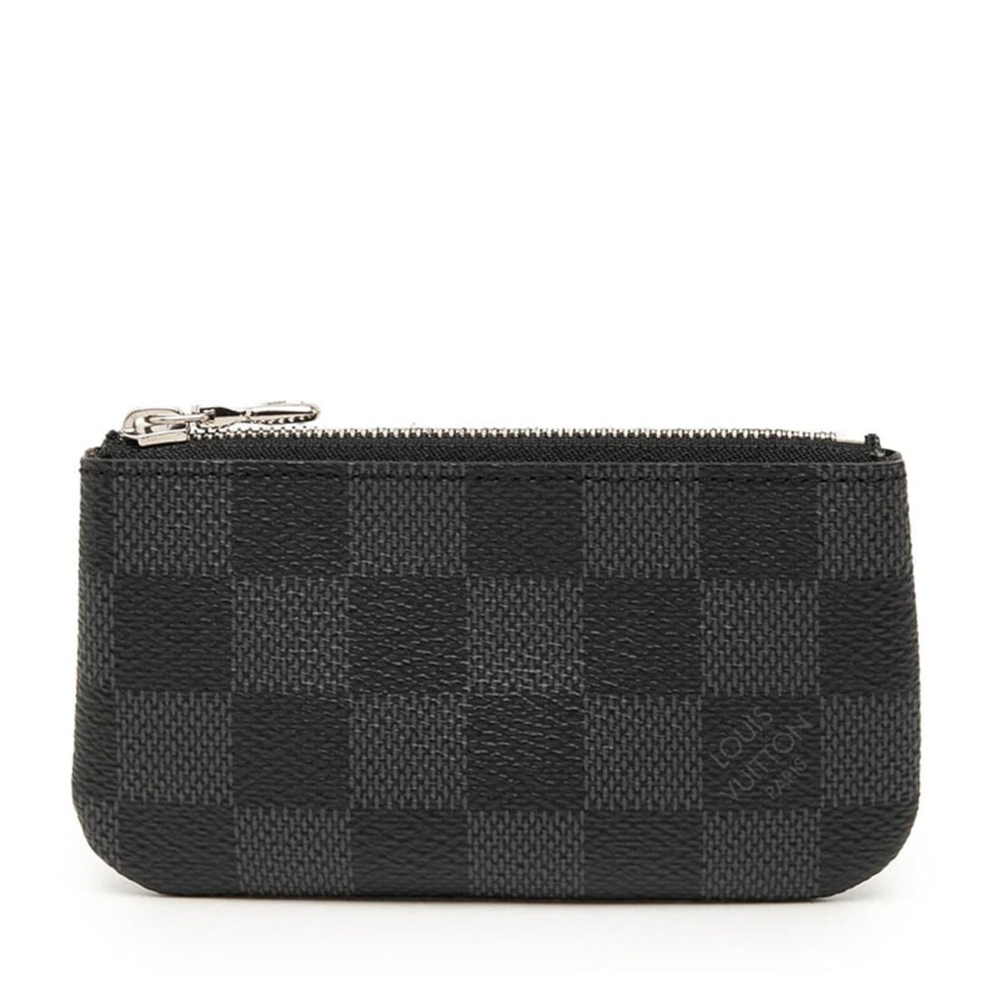 Louis Vuitton Damier Graphite Pochette Cle Wallet/Coin Purse N60155 Black Leather Men's LOUIS: --- Catalog ---Category: SizeSize (HxWxD): 7cm x 12cm x 1cm / 2.75'' x 4.72'' x 0.39''Category: DesignType: Coin purse/coin caseColor: BlackGender: MenMaterial: PVC , Leather Category: GeneralMPN: N60