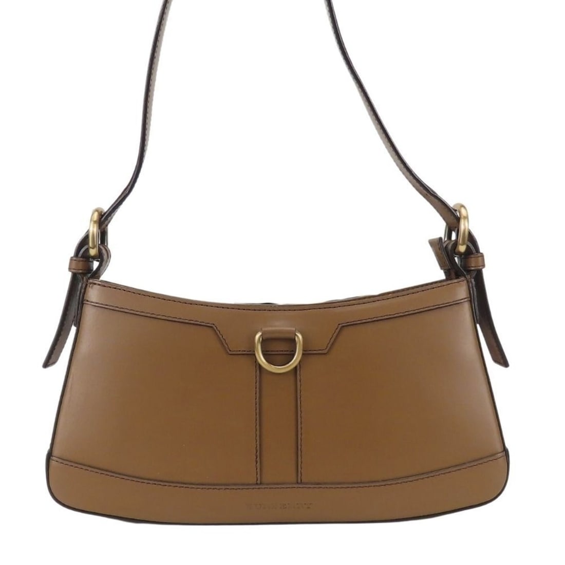 Burberry Shoulder Bag, Leather, Brown, Gold Hardware, One-Shoulder Style, Women's, BURBERRY: --- Catalog ---Category: SizeSize (HxWxD): 13cm x 29cm x 7cm / 5.11'' x 11.41'' x 2.75''Category: DesignType: Shoulder bagColor: BrownGender: WomenMaterial: Leather Category: GeneralBrand: Burberry---