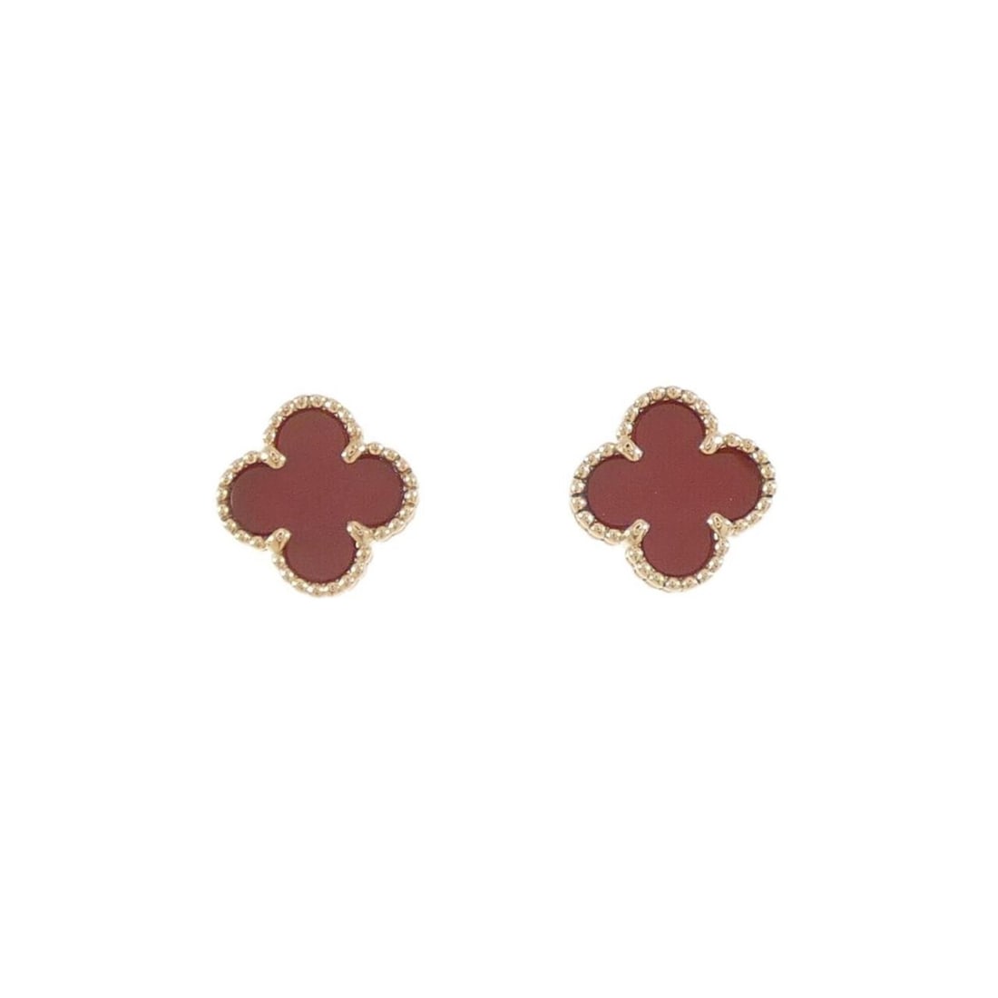 Van Cleef & Arpels Sweet Alhambra Earrings: --- Catalog ---Category: SizeSize (HxWxD): 9.20mm x 9.20mm / 0.36'' x 0.36''Category: DesignType: Stud earringsGender: WomenMaterial: Pink gold (18K)Category: GeneralMPN: VCARN6BO00Brand: Van Cleef &