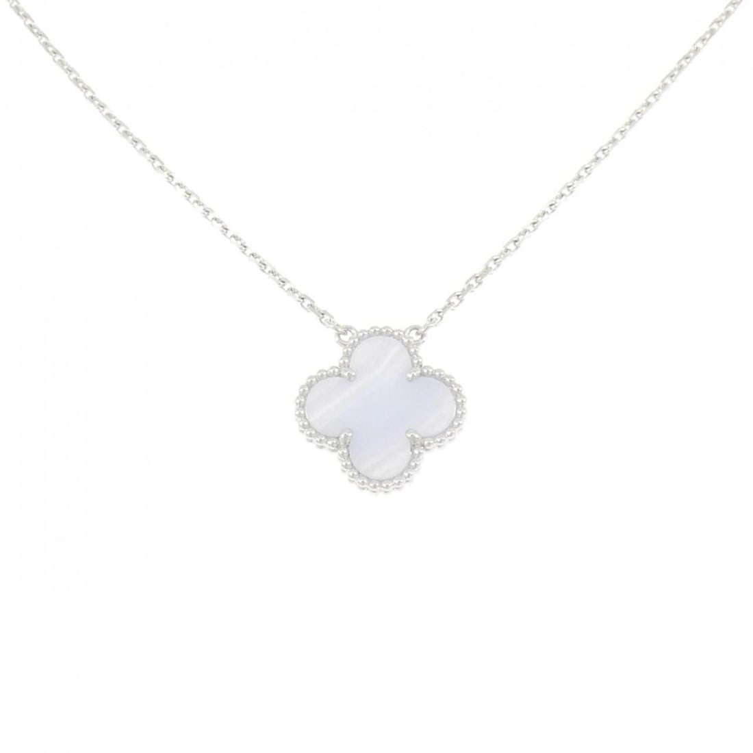 Van Cleef & Arpels Vintage Alhambra Necklace: --- Catalog ---Category: SizePendant Size: 14.8mm x 14.8mm / 0.58'' x 0.58''Neck Circumference: 37 cm - 42 cm / 14.56'' - 16.53''Category: DesignGender: WomenMaterial: White gold (18K)Pendant Type: