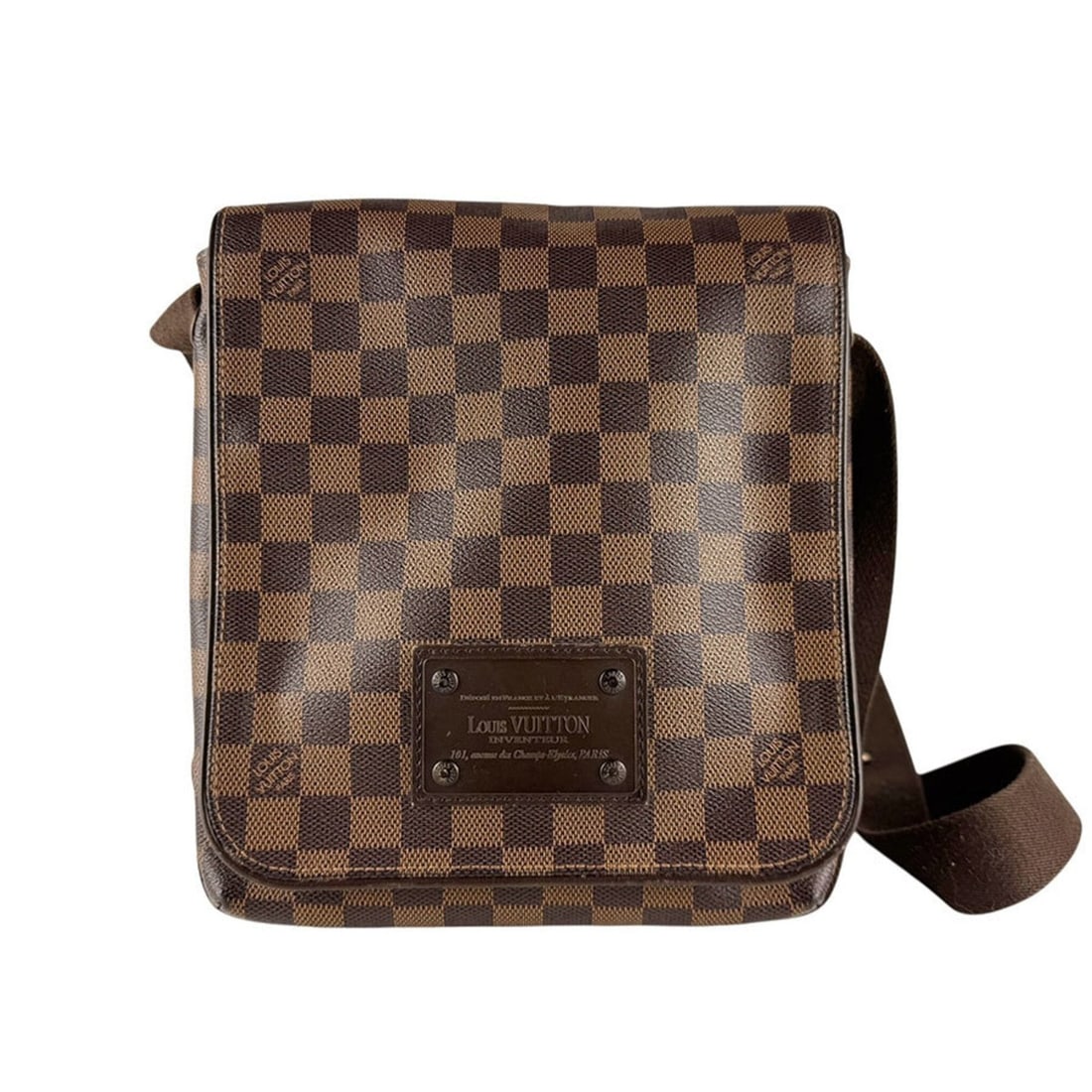 Louis Vuitton LOUIS VUITTON Crossbody Shoulder Bag Damier Brooklyn PM Canvas Brown Women's N51210: --- Catalog ---Category: SizeSize (HxWxD): 24cm x 21cm x 6cm / 9.44'' x 8.26'' x 2.36''Category: DesignType: Shoulder bagColor: Brown, Damier CanvasGender: WomenMaterial: Damier Canvas Category:
