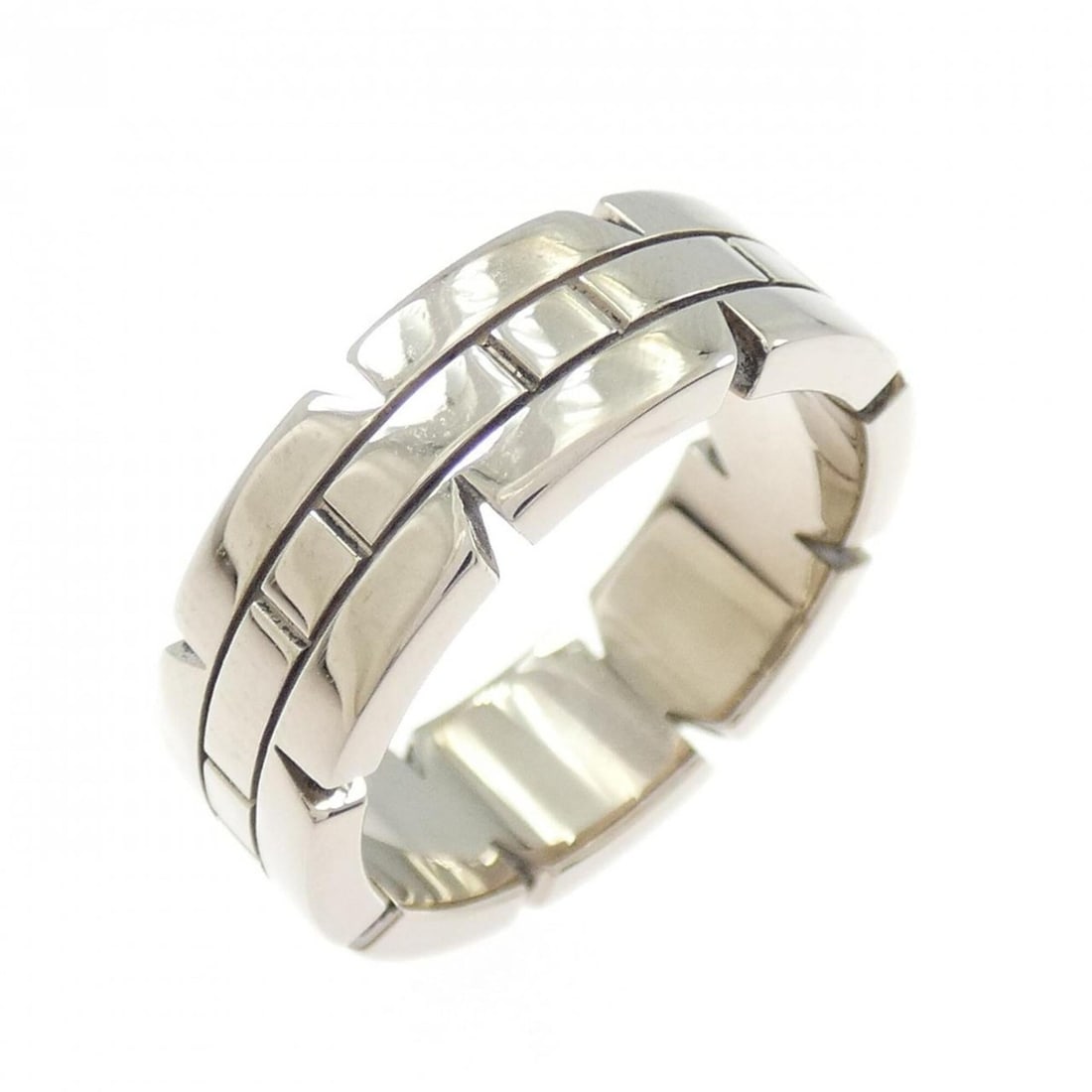 Cartier Tank Française Small Ring: --- Catalog ---Category: SizeJP Size: 10US Size: 5.5Category: DesignType: Band ringGender: WomenMaterial: White gold (18K)Category: GeneralBrand: Cartier--- Item List ---Section: ConditionRanking: