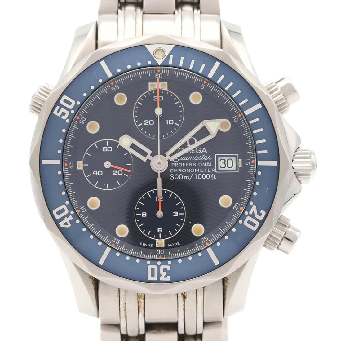 Omega Seamaster Pro Chronograph 2599.80 Stainless Steel Automatic Watch: --- Catalog ---Category: SizeWrist Size: 18.5cm / 7.28''Case Diameter: 41.5mm / 1.63''Category: DesignType: WristwatchGender: MenColor (Dial): BlueMaterial (Band): Stainless steelMaterial (Case): Stai