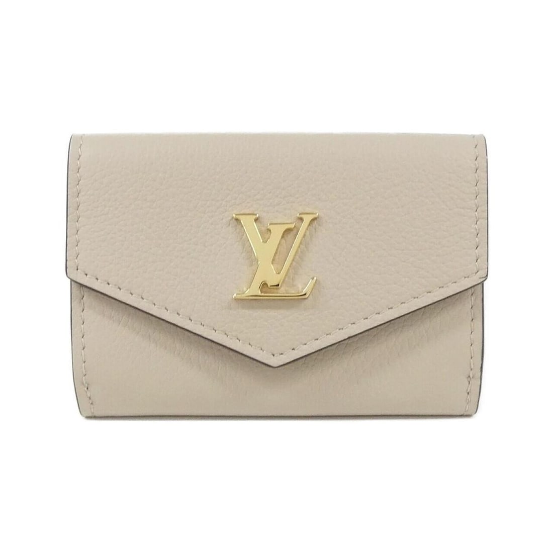 Louis Vuitton Portefeuille Lock Mini M69340 Wallet: --- Catalog ---Category: SizeSize (HxWxD): 7cm x 10cm x 3cm / 2.75'' x 3.93'' x 1.18''Category: DesignType: Wallet (tri-fold)Color: GrayishGender: WomenMaterial: Leather Leather/Fur Type: Calf leather