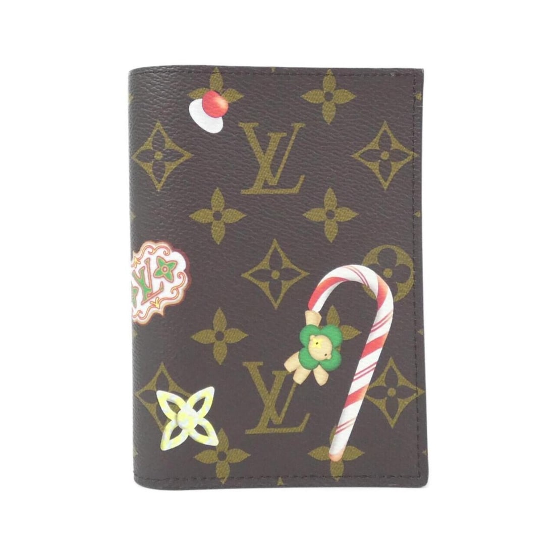 Louis Vuitton Monogram (Candy Factory) Passport Cover Couverture M12219: --- Catalog ---Category: DesignColor: Brown, MarronMaterial: Coated canvas Category: GeneralMPN: M12219Brand: Louis VuittonCategory: Physical PropertiesSize (HxWxD): 14cm x 10cm x 1.5cm / 5.51'' x 3.9