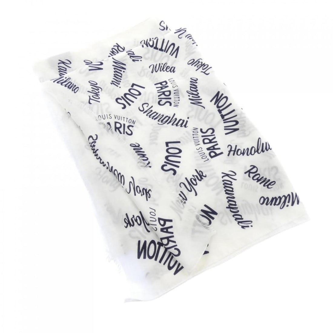 Louis Vuitton Etol Cities MP1926 Scarf/Stole: --- Catalog ---Category: SizeSize (LxW): 1.93m x 1.03m / 75.98'' x 40.55''Category: DesignType: StoleColor: Black, WhiteGender: MenMaterial: Cotton , Silk Category: GeneralMPN: MP1926Brand: Louis Vuit