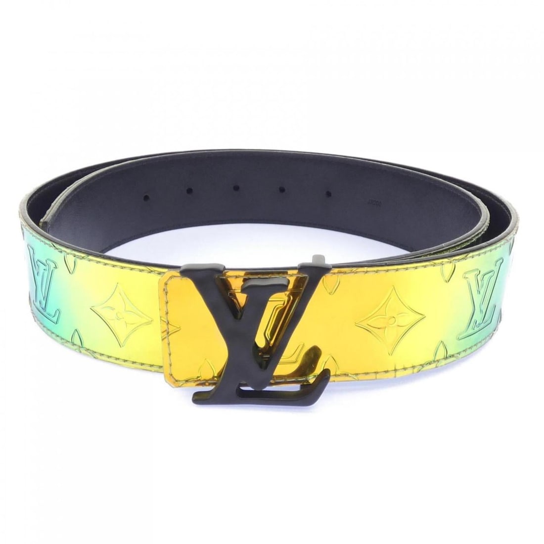 Louis Vuitton LOUIS VUITTON Prism Ceinture 40mm Reversible Belt M0251: --- Catalog ---Category: SizeWidth: 4cm / 1.57''Length: 79.5cm - 98.5cm / 31.29'' - 38.77''Category: DesignType: Standard beltColor: Green, Orange, YellowGender: MenCategory: GeneralMPN: M0251Brand: