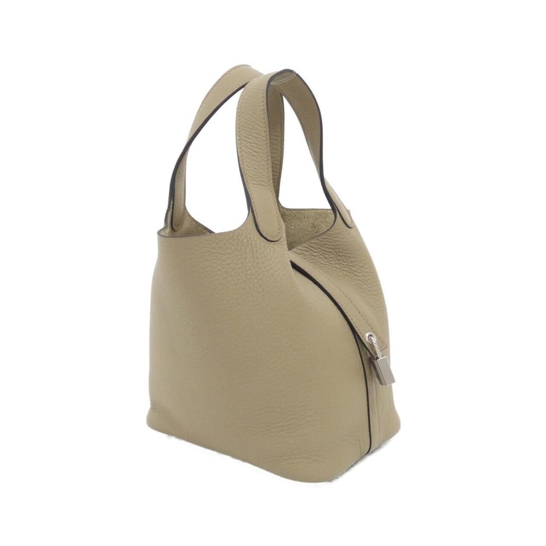 Hermes Picotin Lock PM 056289CK Handbag: --- Catalog ---Category: SizeSize (HxWxD): 19cm x 18cm x 14cm / 7.48'' x 7.08'' x 5.51''Category: DesignType: HandbagColor: BeigeGender: Men,WomenMaterial: Taurillon clemence leather Hardware Color: