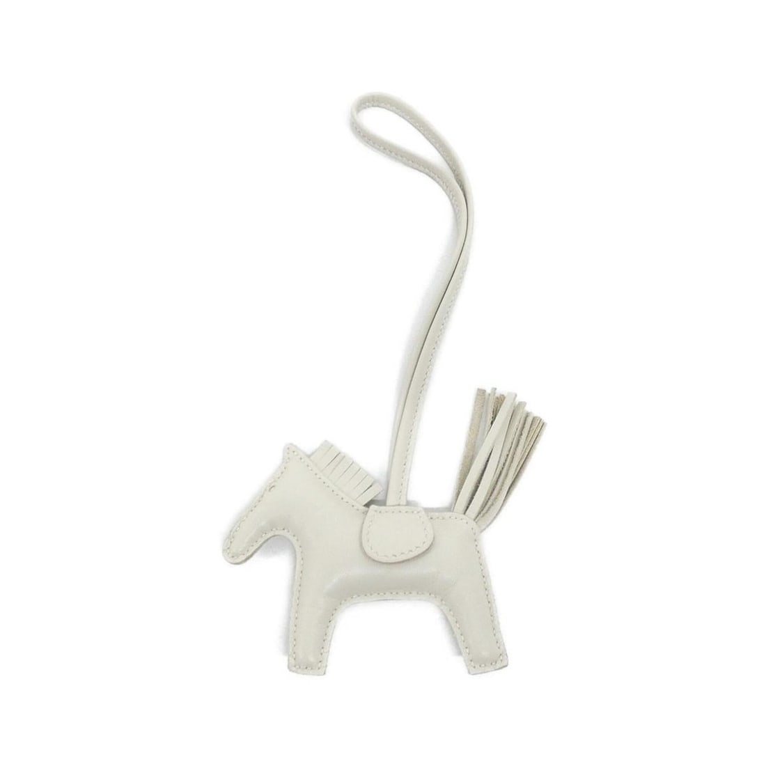 Hermes Rodeo Accessory Bag Charm PM 064929CA: --- Catalog ---Category: SizeSize (HxWxD): 75.00mm x 85.00mm / 2.95'' x 3.35''Category: DesignType: Handbag charmColor: WhiteGender: Men,WomenMaterial: Agneau MiloCategory: GeneralMPN: 064929CABrand: