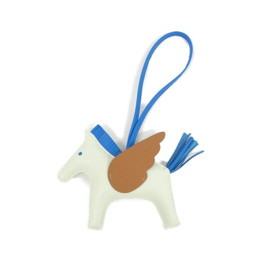 Hermes Rodeo Pegasus Accessory Bag Charm MM 083011CA: --- Catalog ---Category: SizeSize (HxWxD): 105.00mm x 130.00mm / 4.13'' x 5.12''Category: DesignType: Handbag charmColor: Gold, GreenGender: Women,MenMaterial: Agneau MiloCategory: GeneralMPN: