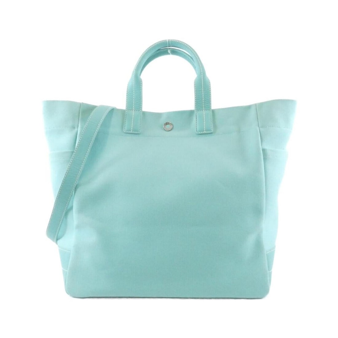 Tiffany handbag: --- Catalog ---Category: SizeSize (HxWxD): 32cm x 47cm x 18cm / 12.59'' x 18.5'' x 7.08''Category: DesignType: HandbagColor: Tiffany blueGender: WomenMaterial: Canvas , Leather Hardware Color: