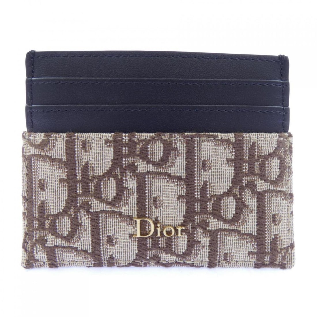 Christian Dior Dior DIOR Card Holder 2ESCH135YSE Business Case: --- Catalog ---Category: DesignType: Card caseColor: Black, BrownGender: MenMaterial: Jacquard , Leather Category: GeneralMPN: 2ESCH135YSEBrand: Christian DiorCategory: Physical PropertiesSize (HxWxD)